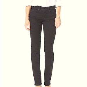 NYDJ Marilyn straight leg black jeans 14